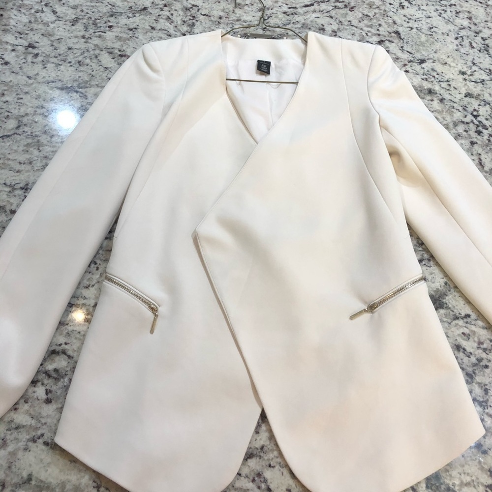 WHBM White Blazer